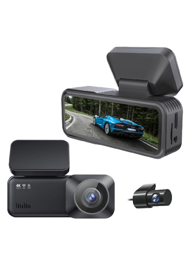 High and low temperature resistant 4K recorder with 2.89-inch large screen + WiFi connectivity, includes a free 64G high-speed memory card. - Image 1
